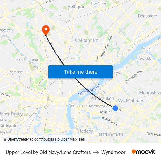 Upper Level by Old Navy/Lens Crafters to Wyndmoor map