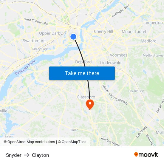 Snyder to Clayton map