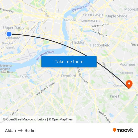 Aldan to Berlin map