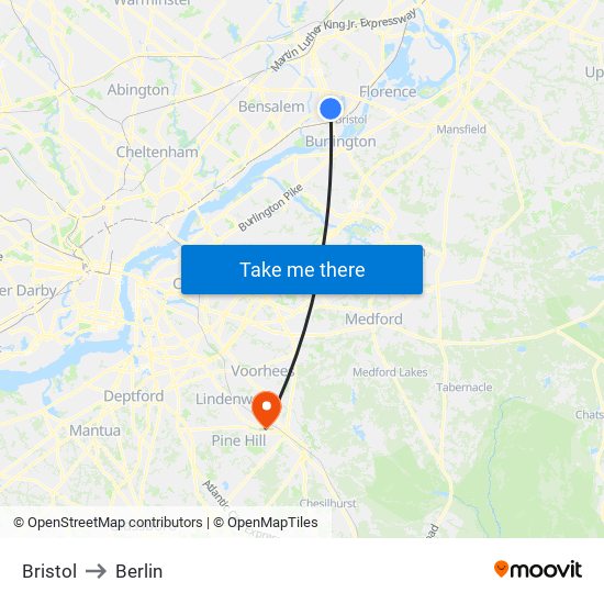 Bristol to Berlin map