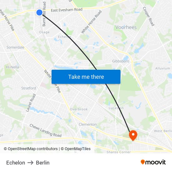 Echelon to Berlin map