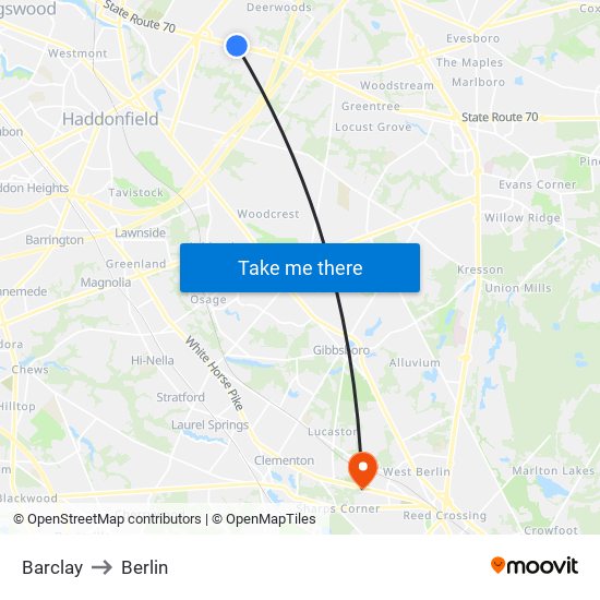 Barclay to Berlin map