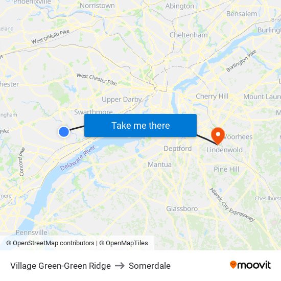 Village Green-Green Ridge to Somerdale map