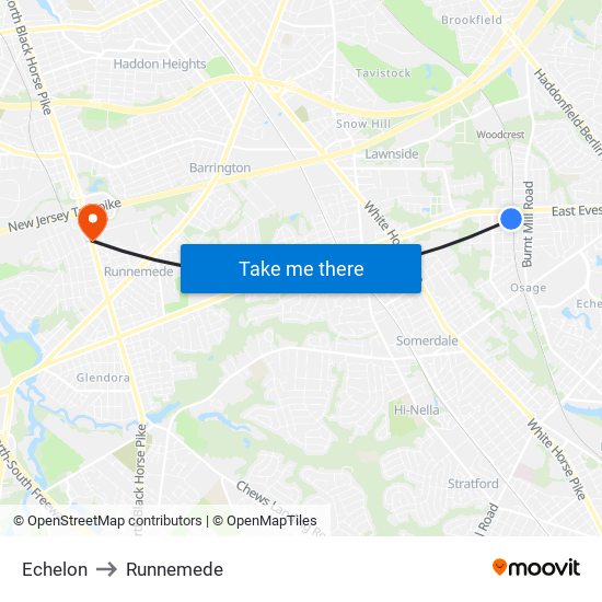 Echelon to Runnemede map