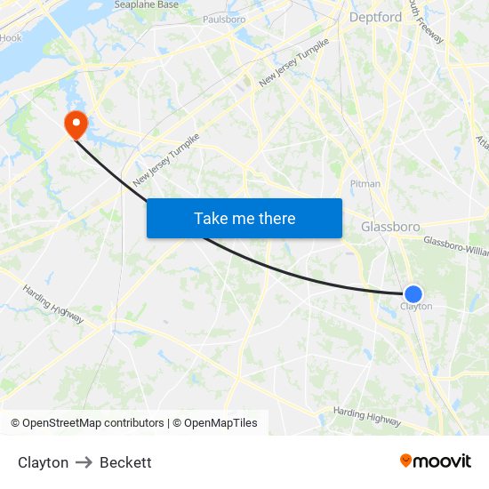 Clayton to Beckett map