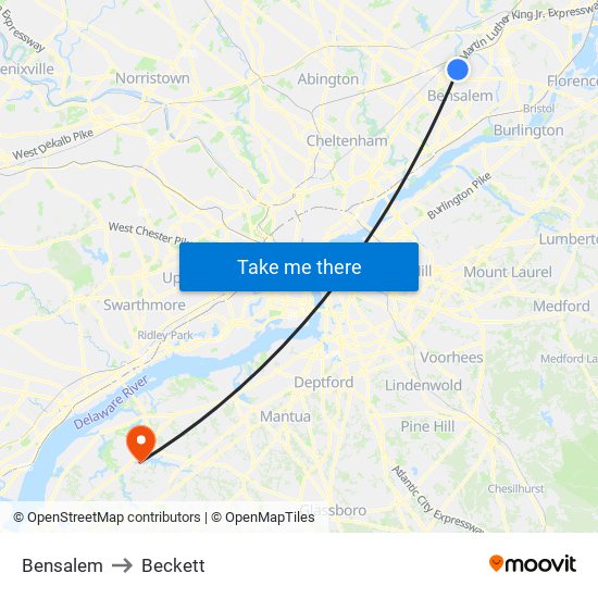 Bensalem to Beckett map