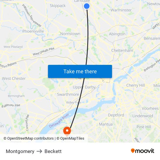 Montgomery to Beckett map