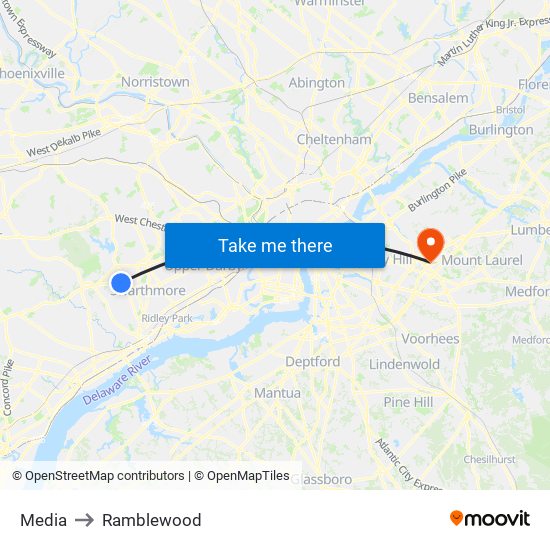 Media to Ramblewood map