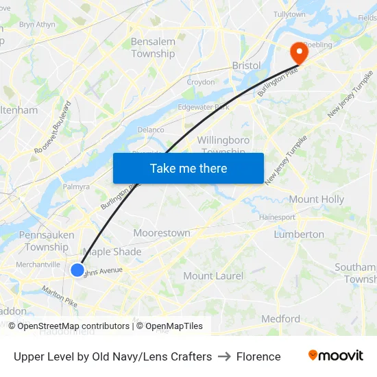 Upper Level by Old Navy/Lens Crafters to Florence map