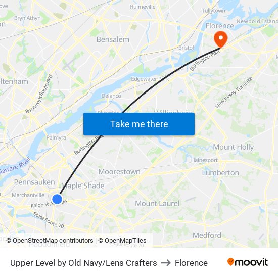 Upper Level by Old Navy/Lens Crafters to Florence map