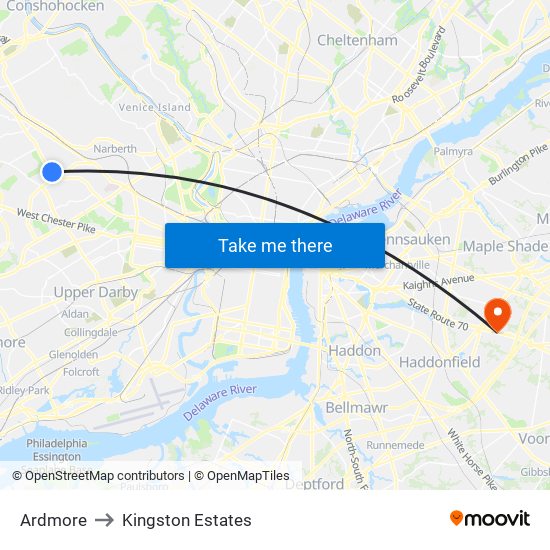 Ardmore to Kingston Estates map