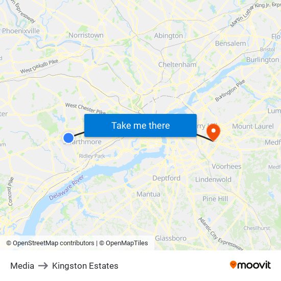 Media to Kingston Estates map