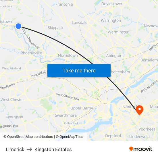 Limerick to Kingston Estates map
