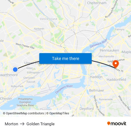 Morton to Golden Triangle map