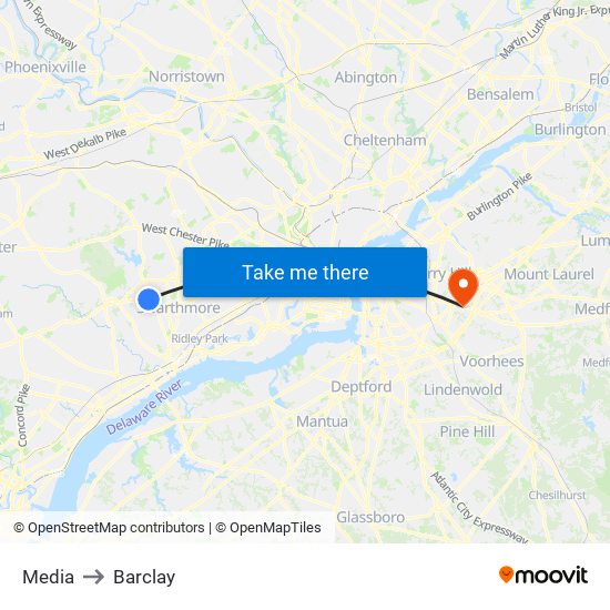 Media to Barclay map