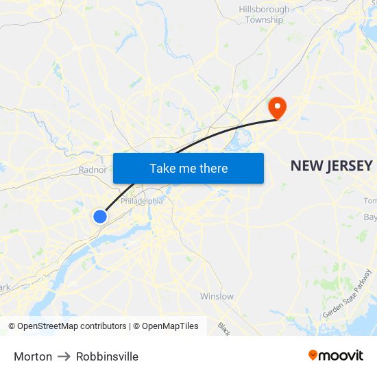 Morton to Robbinsville map