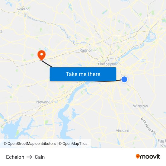 Echelon to Caln map
