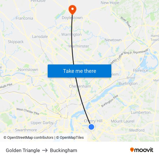 Golden Triangle to Buckingham map