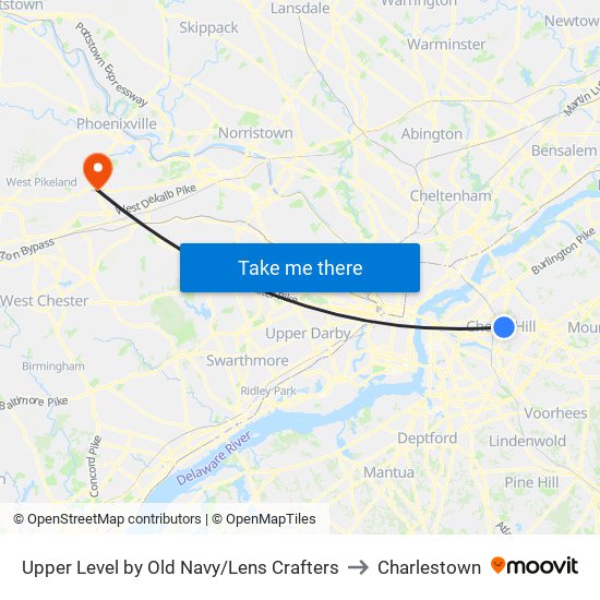 Upper Level by Old Navy/Lens Crafters to Charlestown map