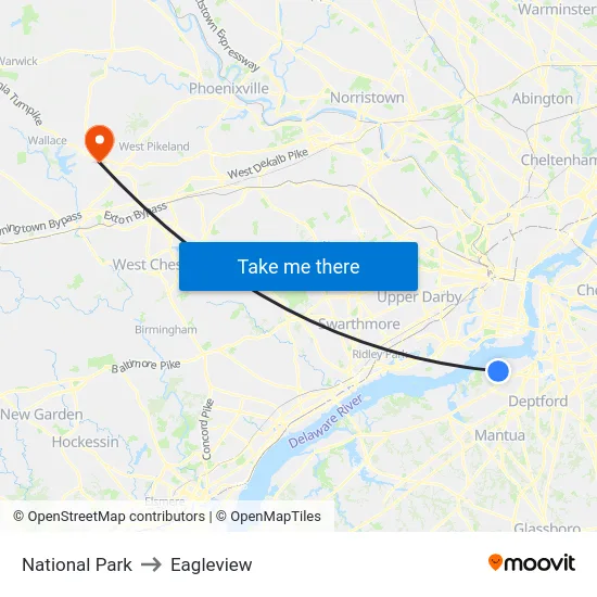 National Park to Eagleview map