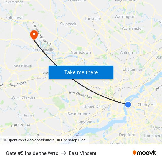 Gate #5 Inside the Wrtc to East Vincent map