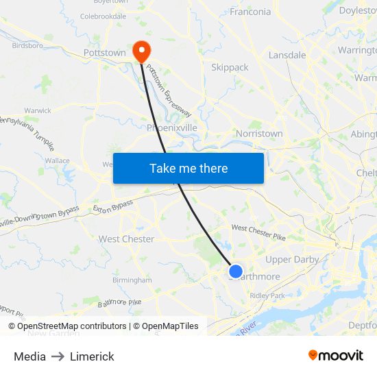 Media to Limerick map