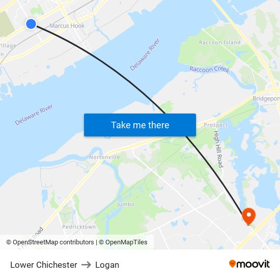 Lower Chichester to Logan map