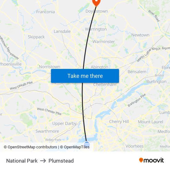 National Park to Plumstead map