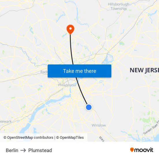 Berlin to Plumstead map