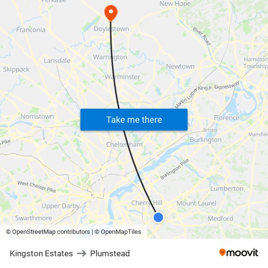 Kingston Estates to Plumstead map