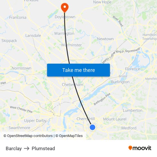 Barclay to Plumstead map