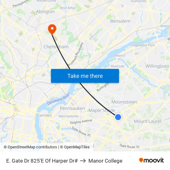 E. Gate Dr 825'E Of Harper Dr# to Manor College map