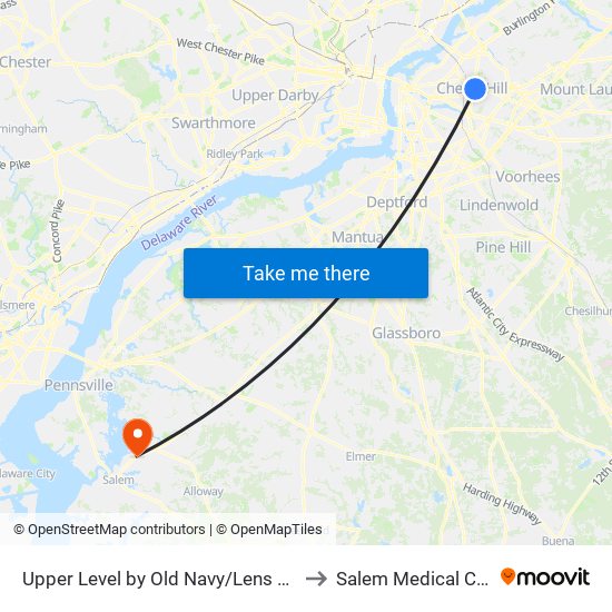 Upper Level by Old Navy/Lens Crafters to Salem Medical Center map