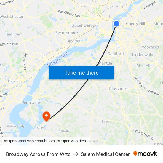 Broadway Across From Wrtc to Salem Medical Center map