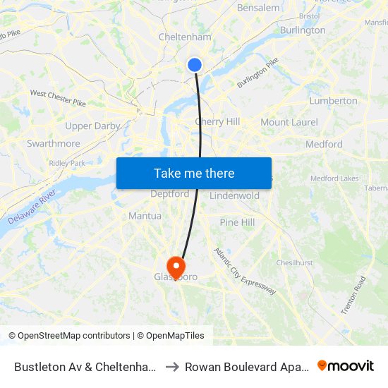 Bustleton Av & Cheltenham Av - Fs to Rowan Boulevard Apartments map