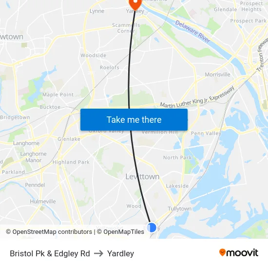 Bristol Pk & Edgley Rd to Yardley map