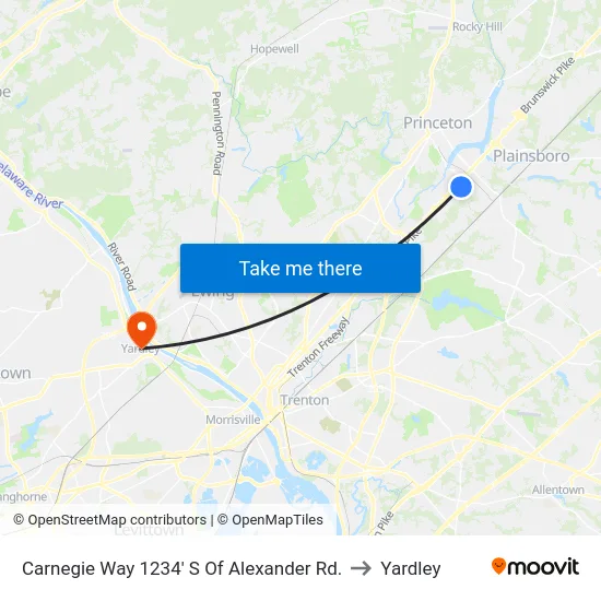 Carnegie Way 1234' S Of Alexander Rd. to Yardley map