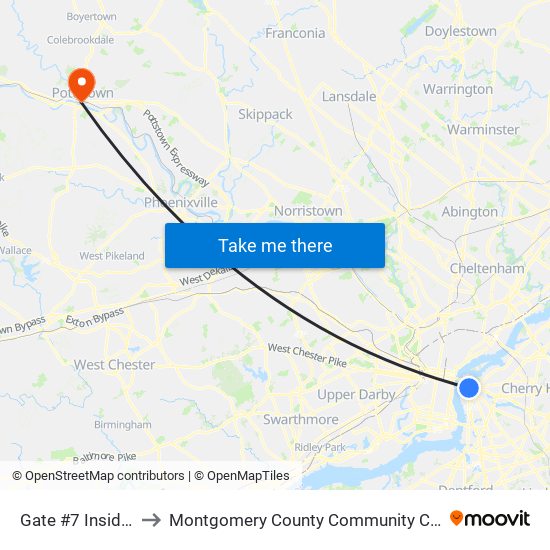 Gate #7 Inside the Wrtc to Montgomery County Community College - West Campus map