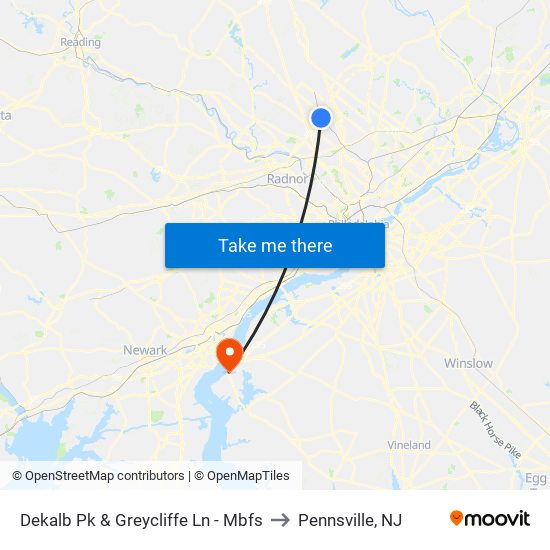 Dekalb Pk & Greycliffe Ln - Mbfs to Pennsville, NJ map