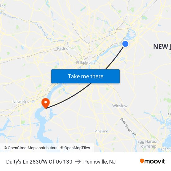 Dulty's Ln 2830'W Of Us 130 to Pennsville, NJ map