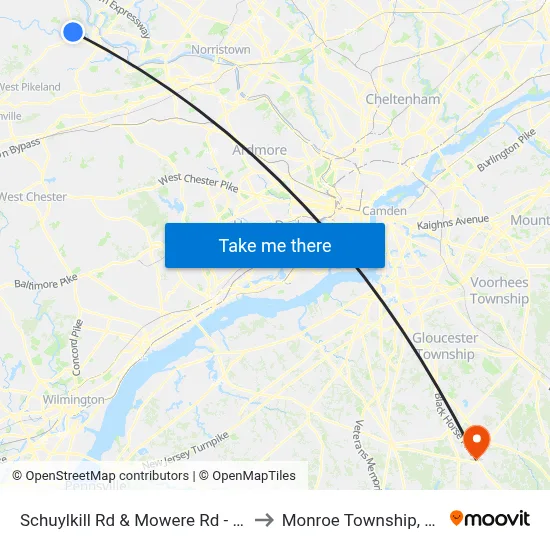 Schuylkill Rd & Mowere Rd - FS to Monroe Township, NJ map