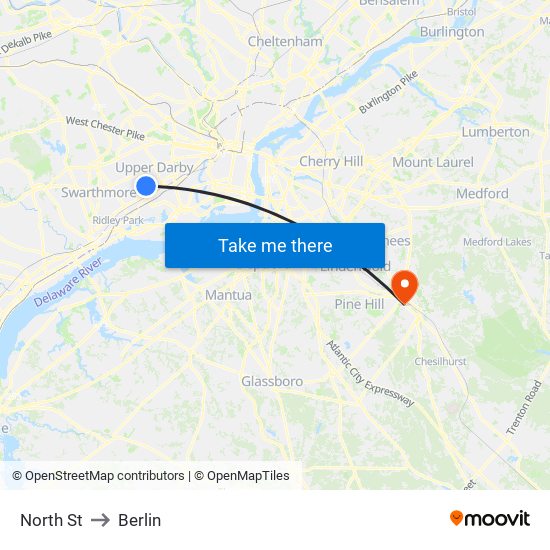 North St to Berlin map
