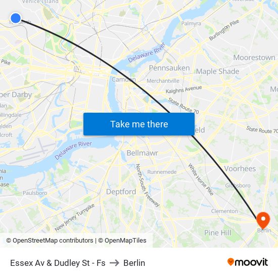 Essex Av & Dudley St - Fs to Berlin map