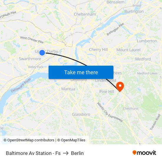 Baltimore Av Station - Fs to Berlin map