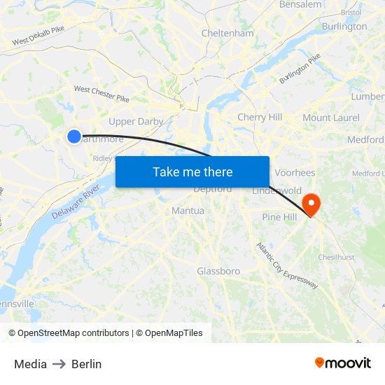 Media to Berlin map