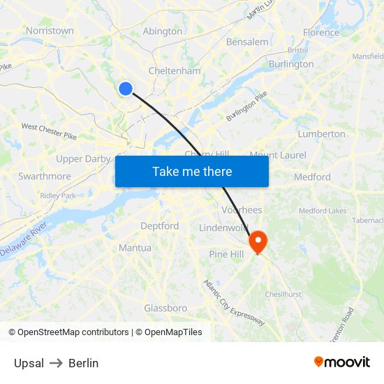 Upsal to Berlin map