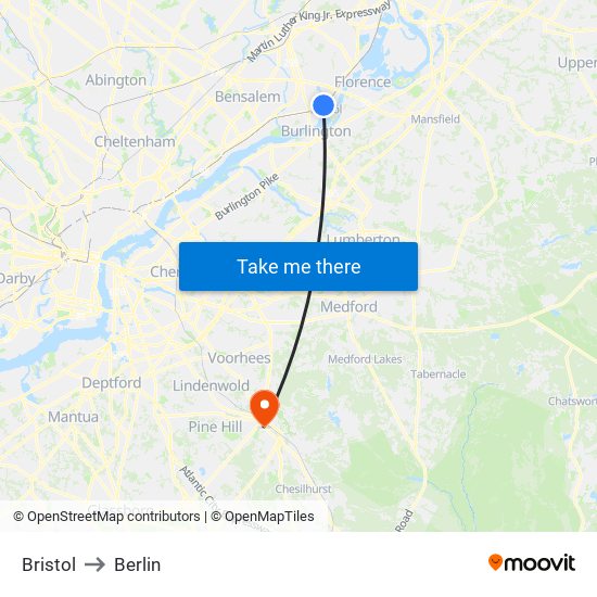 Bristol to Berlin map