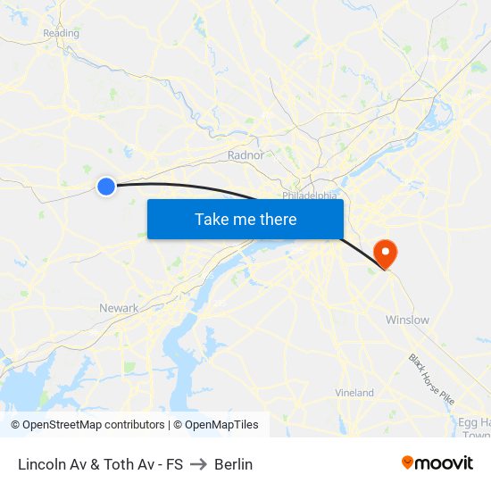 Lincoln Av & Toth Av - FS to Berlin map