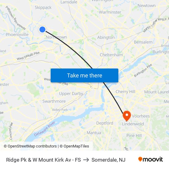 Ridge Pk & W Mount Kirk Av - FS to Somerdale, NJ map