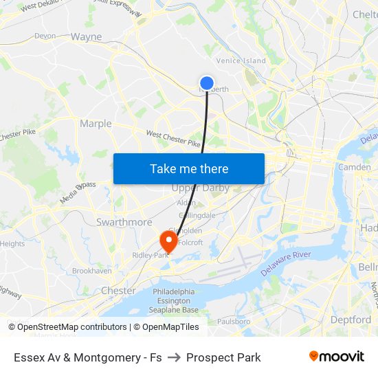 Essex Av & Montgomery - Fs to Prospect Park map
